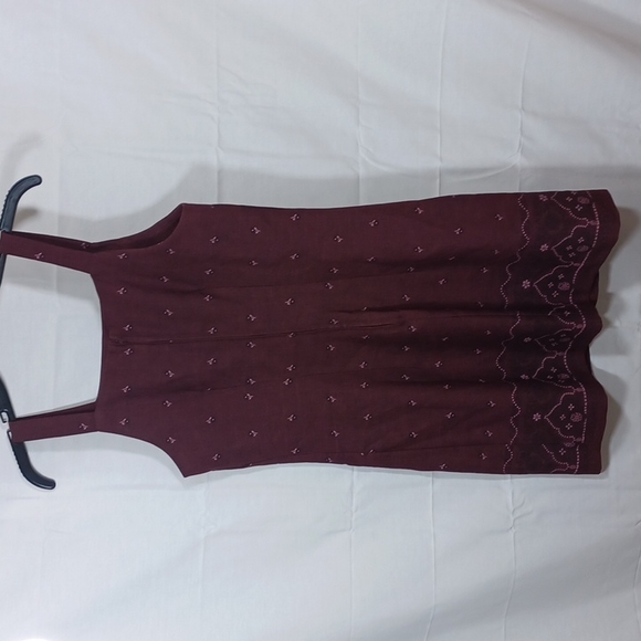 City Triangles Womens Business Work Suit Dress with Jacket Maroon Size 9 / 10 - Picture 7 of 8